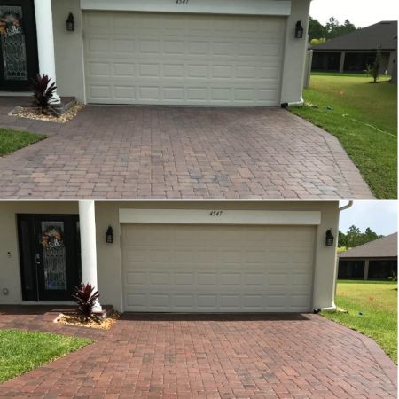 Paver Wash and Seal on Broomsedge Circle in West Melbourne