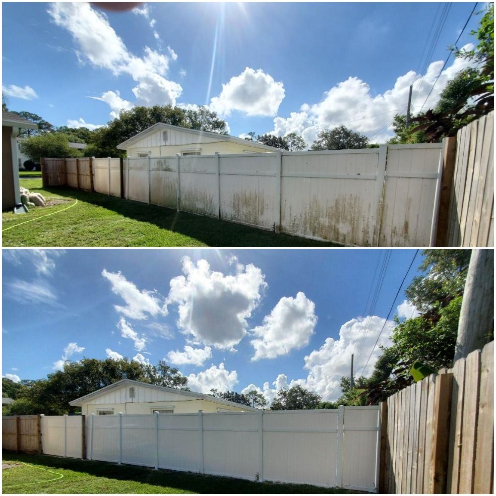 Vinyl fence cleaning in rockledge fl